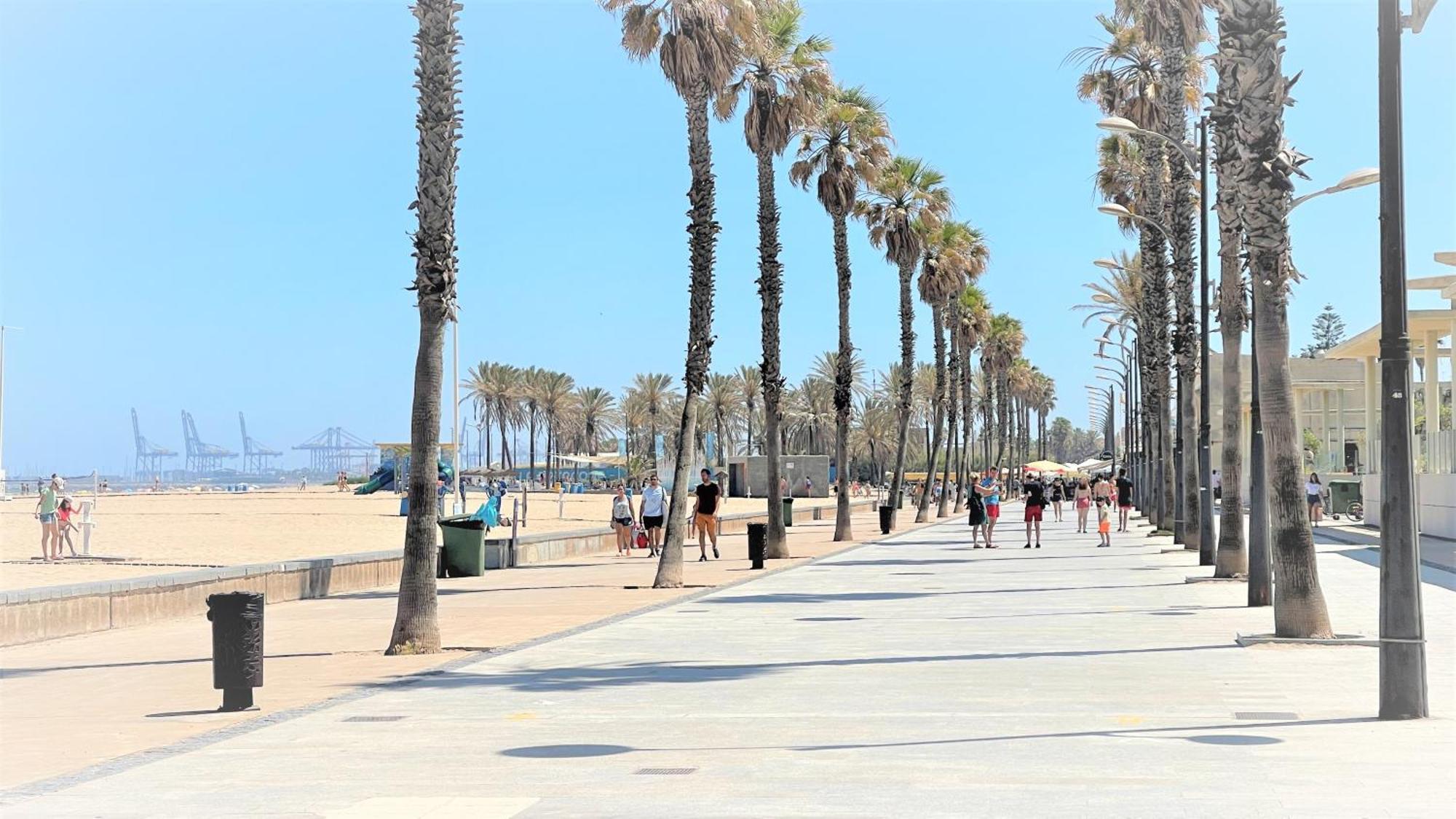 Beach Valencia Luxury A40-28 Apartment With Terrace And Sea Views Eksteriør bilde